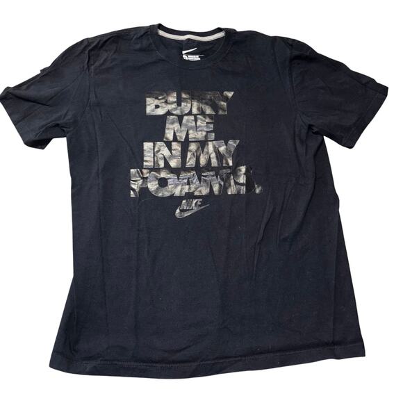 Nike regular fit men’s black t-shirt “bury me in my foams” (XL) - Picture 1 of 6